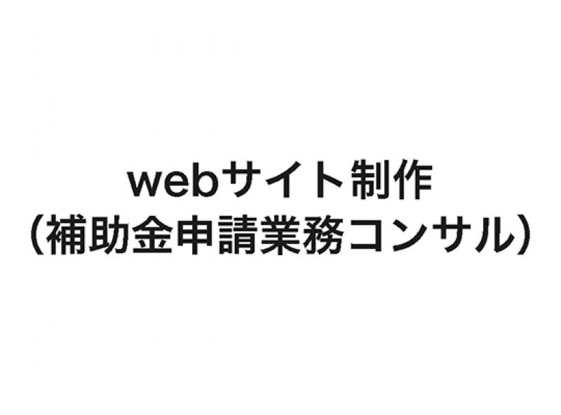 webサイト制作（補助金申請業務コンサル）