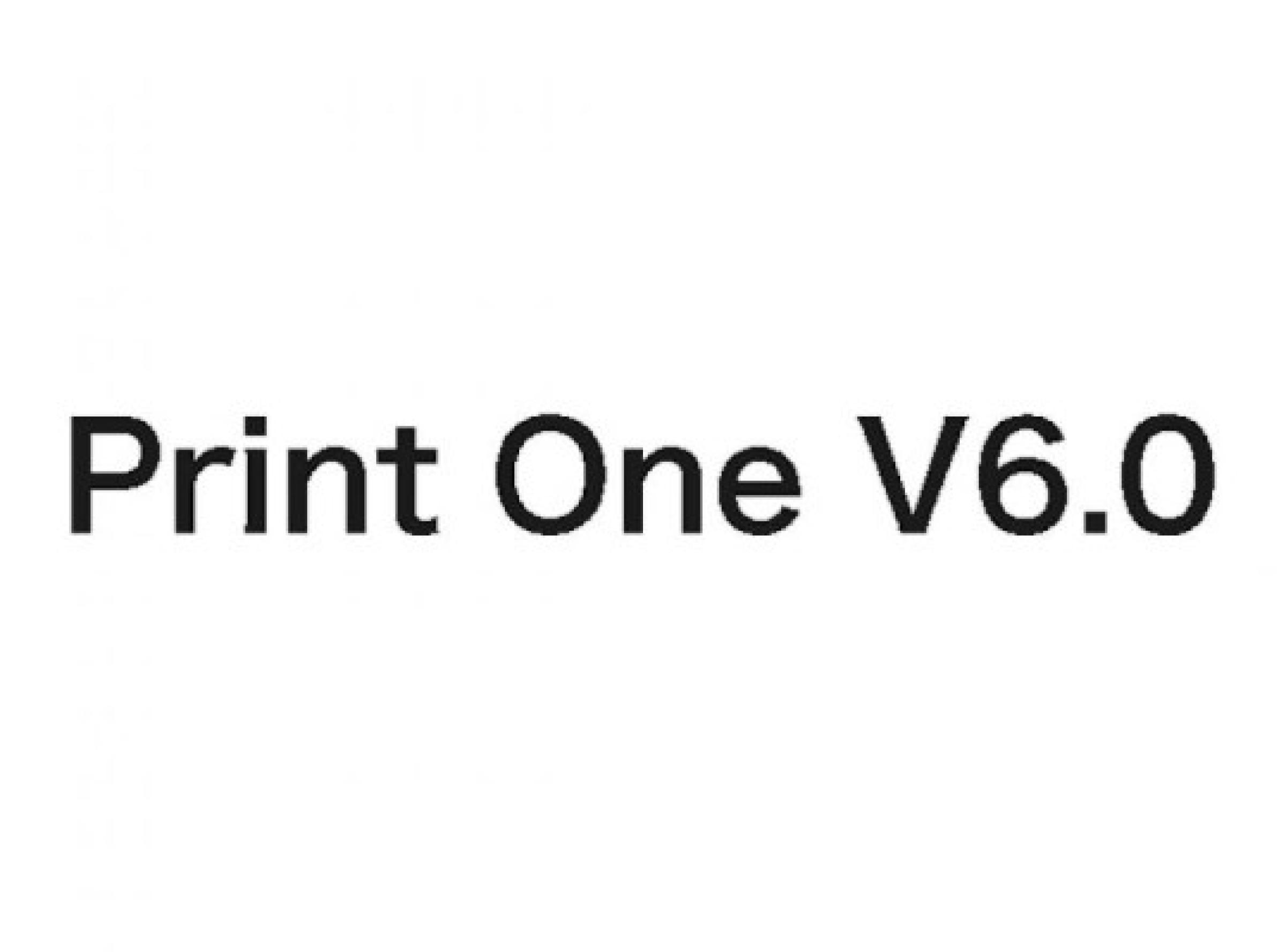 Print One V6.0