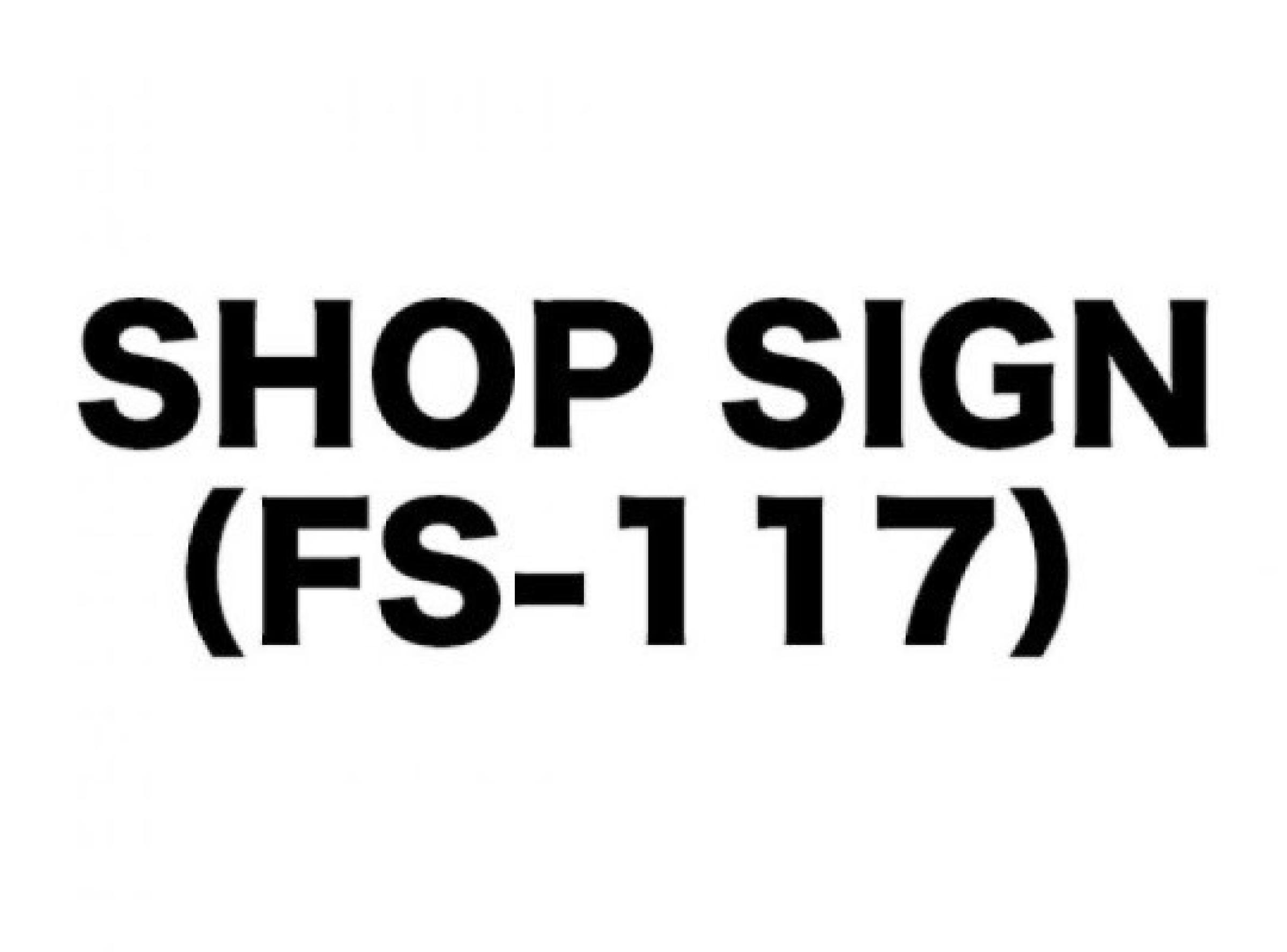 SHOP SIGN（FS-117）